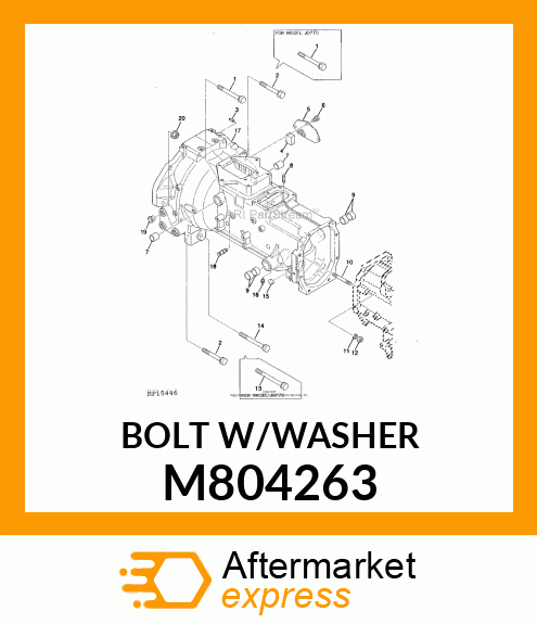 BOLT W/WASHER M804263