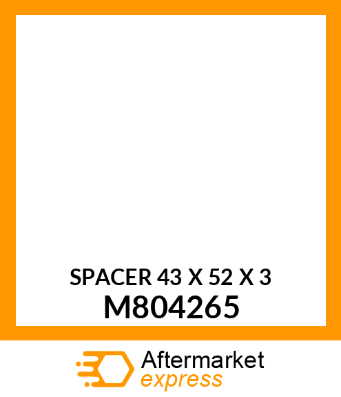 SPACER 43 X 52 X 3 M804265