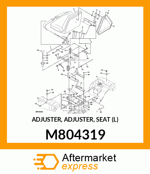 ADJUSTER, ADJUSTER, SEAT (L) M804319