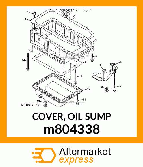 COVER, OIL SUMP m804338