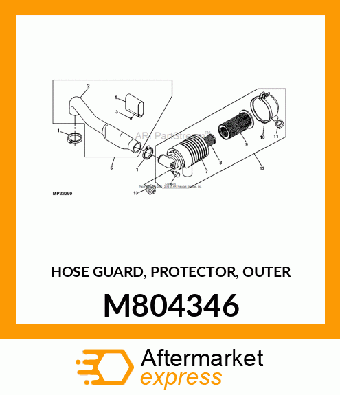 HOSE GUARD, PROTECTOR, OUTER M804346