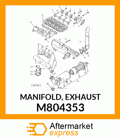 MANIFOLD, EXHAUST M804353