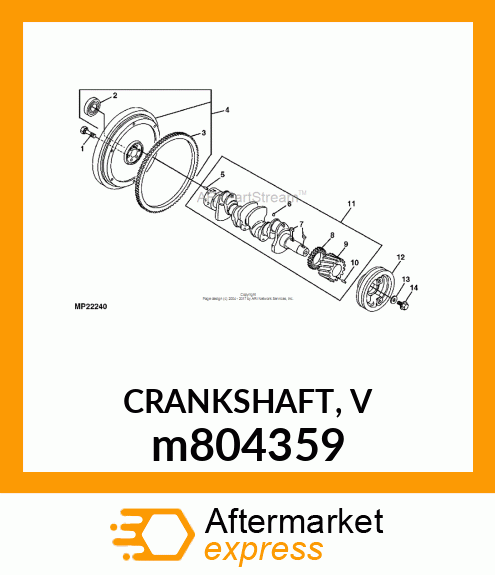 CRANKSHAFT, V m804359
