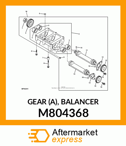 GEAR (A), BALANCER M804368