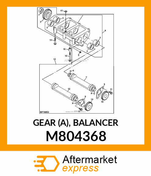 GEAR (A), BALANCER M804368