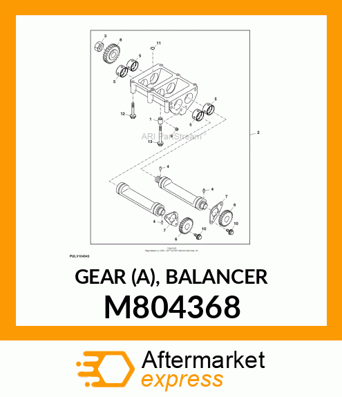 GEAR (A), BALANCER M804368