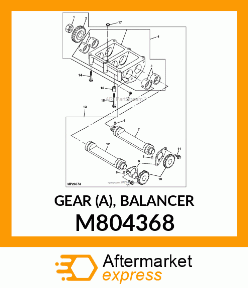 GEAR (A), BALANCER M804368