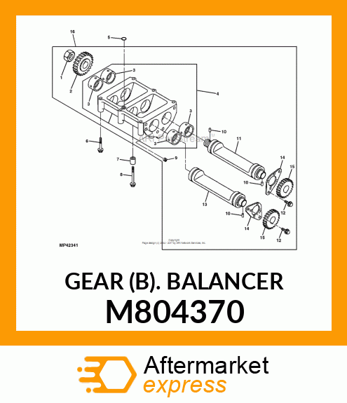 GEAR (B). BALANCER M804370