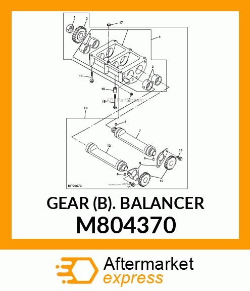 GEAR (B). BALANCER M804370