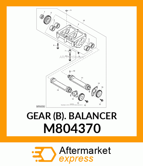 GEAR (B). BALANCER M804370