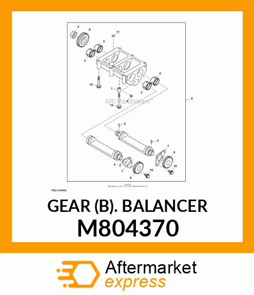 GEAR (B). BALANCER M804370