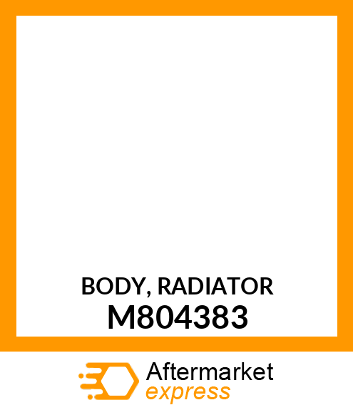 BODY, RADIATOR M804383