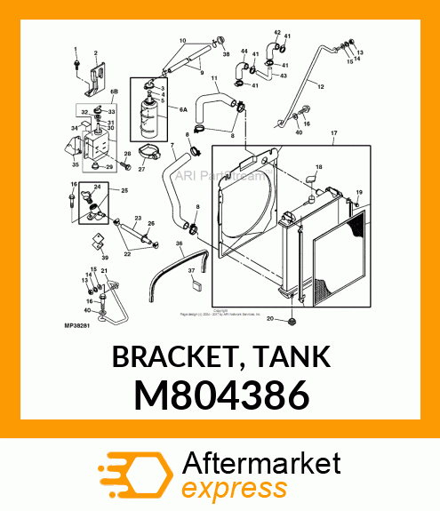 BRACKET, TANK M804386