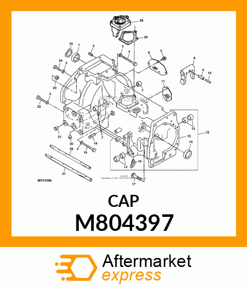 CAP, SEALING 52 M804397