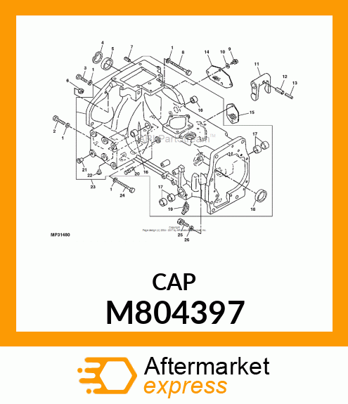 CAP, SEALING 52 M804397