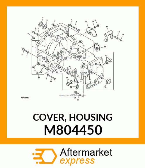 COVER, HOUSING M804450