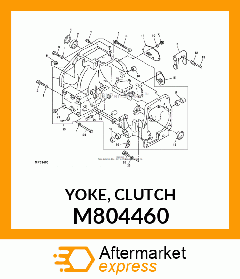 YOKE, CLUTCH M804460