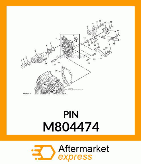 PIN, FLAT HEAD 8X 35 M804474