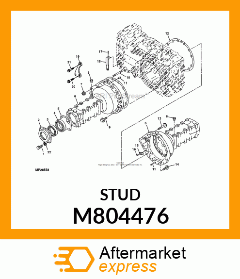 STUD, STUD 10X90 M804476