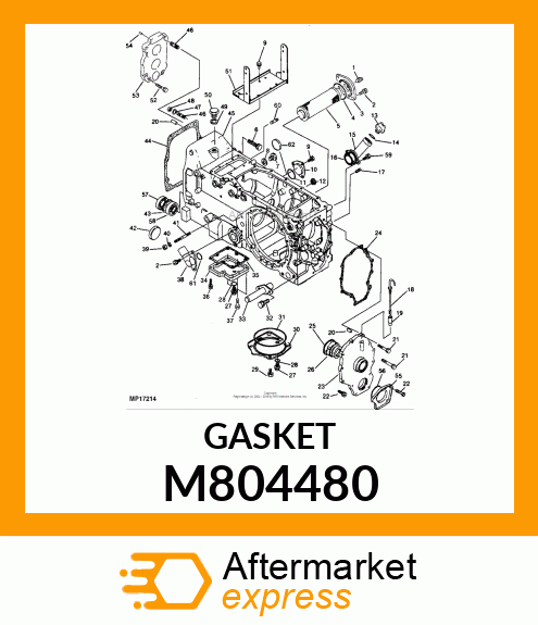 GASKET, REAR COVER M804480