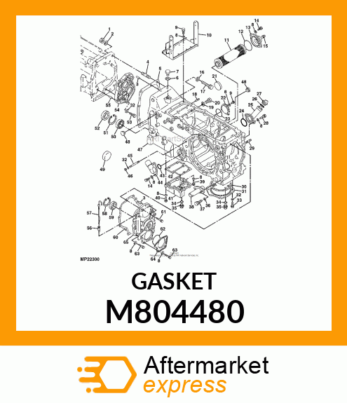 GASKET, REAR COVER M804480