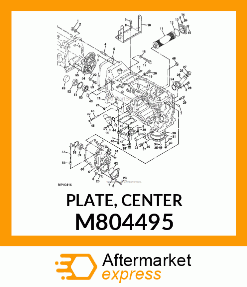 PLATE, CENTER M804495