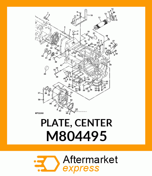 PLATE, CENTER M804495