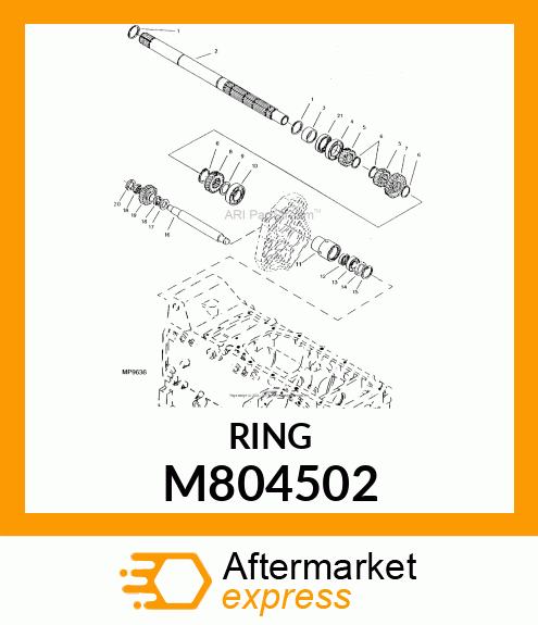 WASHER, COLLAR, 31 X 42 X 6 M804502