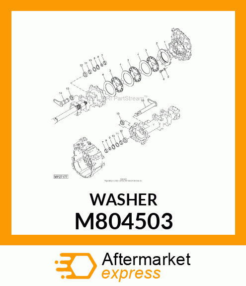 WASHER, SPACER, 30X40X2 M804503