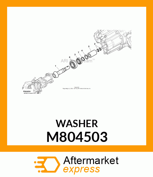 WASHER, SPACER, 30X40X2 M804503