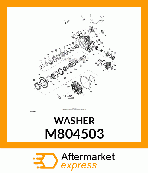 WASHER, SPACER, 30X40X2 M804503