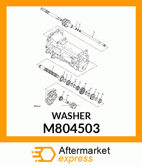 WASHER, SPACER, 30X40X2 M804503