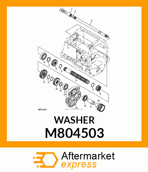 WASHER, SPACER, 30X40X2 M804503