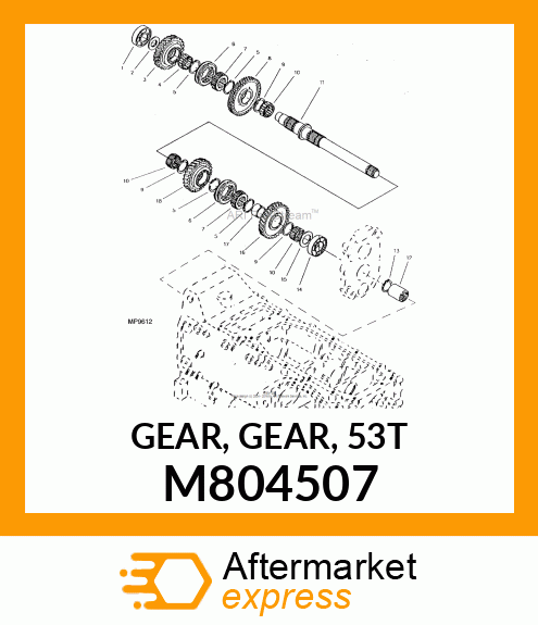 GEAR, GEAR, 53T M804507