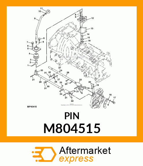 PIN, PIN, FLAT HEAD 6X 20 M804515