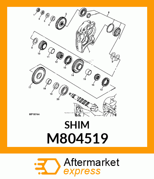 SHIM, 30X45X0.1 M804519