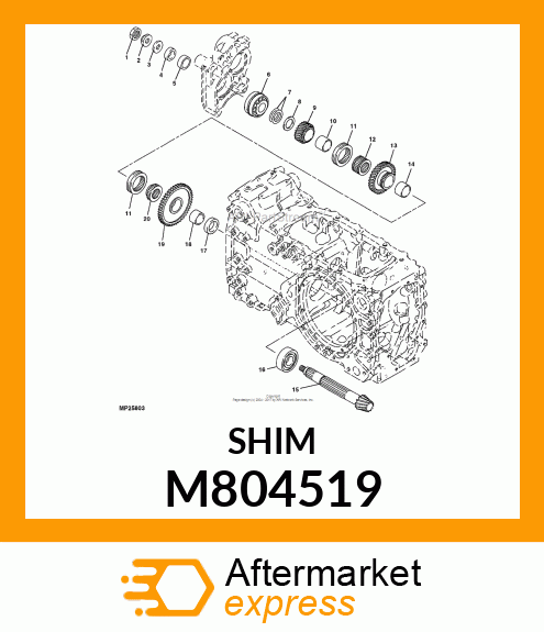 SHIM, 30X45X0.1 M804519