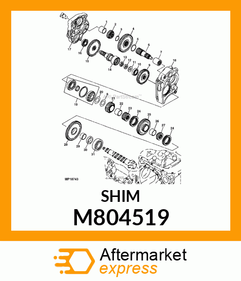 SHIM, 30X45X0.1 M804519