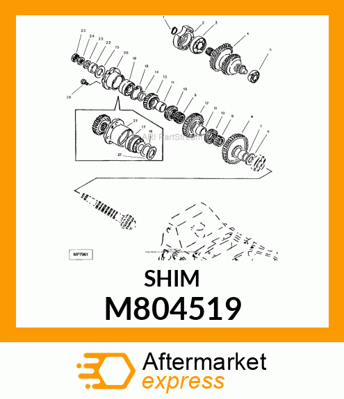 SHIM, 30X45X0.1 M804519