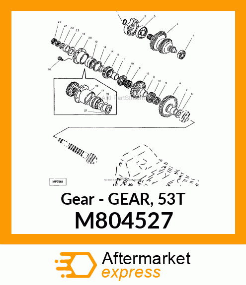 Gear - GEAR, 53T M804527