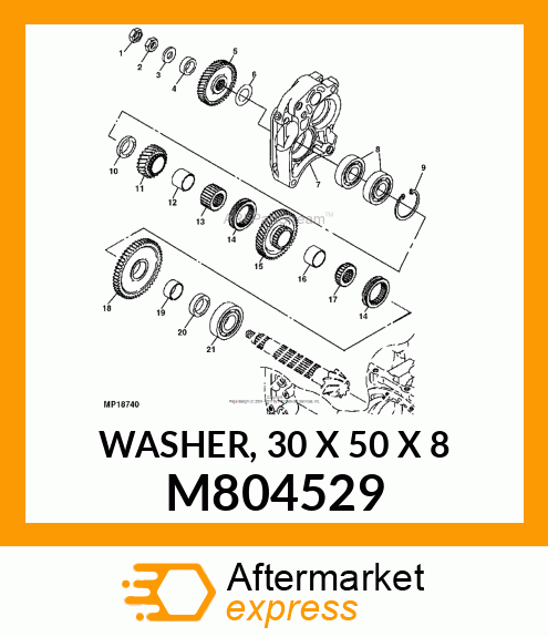 WASHER, 30 X 50 X 8 M804529