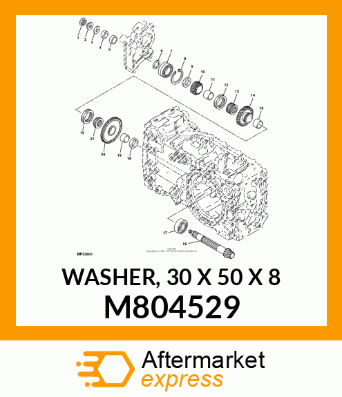 WASHER, 30 X 50 X 8 M804529