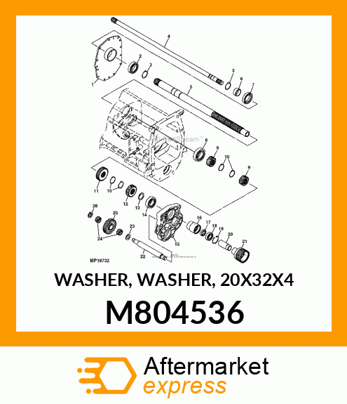 WASHER, WASHER, 20X32X4 M804536