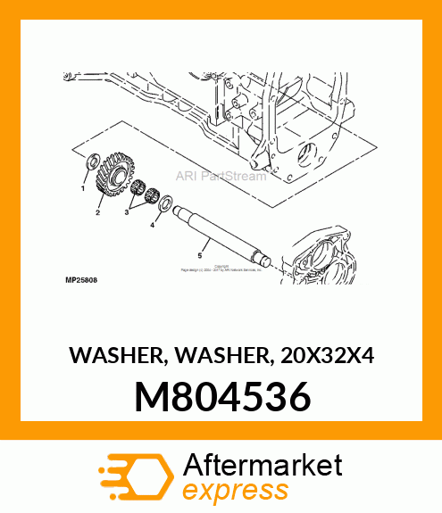 WASHER, WASHER, 20X32X4 M804536