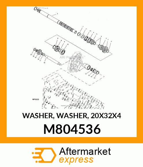 WASHER, WASHER, 20X32X4 M804536