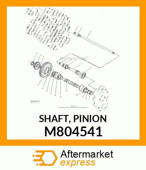 SHAFT, PINION M804541