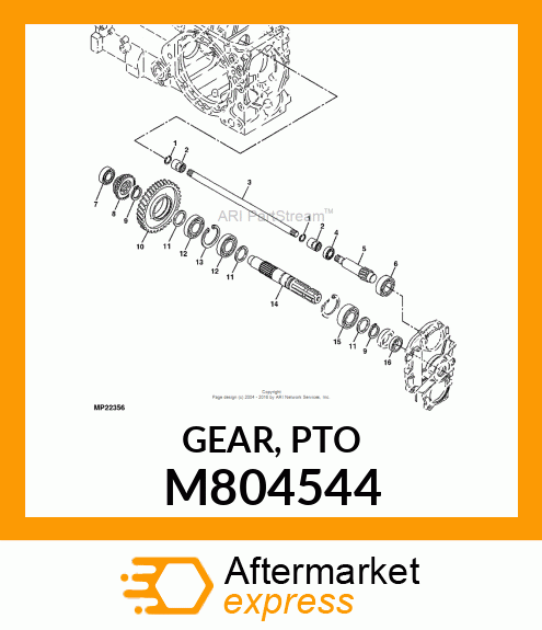 GEAR, PTO M804544