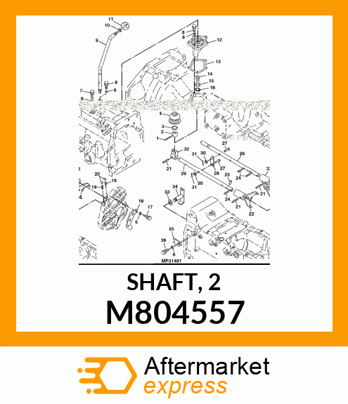 SHAFT, 2 M804557