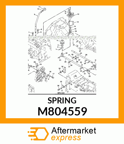 SPRING, LEVER M804559