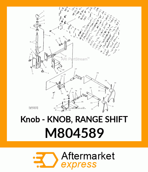 Knob - KNOB, RANGE SHIFT M804589